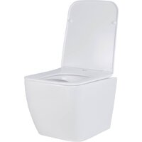 Унитаз подвесной Roxen Cube в комплекте с инсталляцией StounFix Dual Fresh 6 в 1 968014 (кнопка: золото глянцевое ) - Превью изображения №6 — Интернет-магазин samo.by