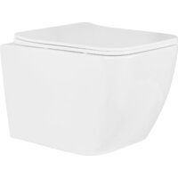 Унитаз подвесной Roxen Cube в комплекте с инсталляцией StounFix Dual Fresh 6 в 1 968014 (кнопка: золото глянцевое ) - Превью изображения №5 — Интернет-магазин samo.by