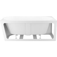 Ванна Wellsee Excellence Pro 140x70 28760501R (пристенная ванна (левая) белый глянец, экран, ножки, сифон-автомат хром) - Превью изображения №3 — Интернет-магазин samo.by