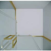 Душевой уголок Grossman Cosmo 80x80x195 300.K33.02.8080.32.00 (золото сатин/прозрачное стекло) - Превью изображения №6 — Интернет-магазин samo.by