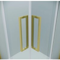 Душевой уголок Grossman Cosmo 80x80x195 300.K33.02.8080.32.00 (золото сатин/прозрачное стекло) - Превью изображения №3 — Интернет-магазин samo.by