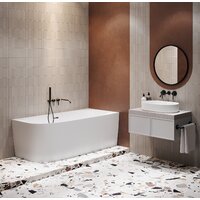 Ванна Wellsee Belle Spa 2.0 160x75 235803003 (пристенная ванна (правая) белый глянец, экран, каркас, сифон-автомат матовый черный) - Превью изображения №8 — Интернет-магазин samo.by