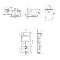 Унитаз подвесной SantiLine SL-5027+SL-01 - Превью изображения №2 — Интернет-магазин samo.by
