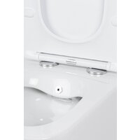 Унитаз подвесной Roxen Cube bidet в комплекте с инсталляцией StounFix Dual Fresh 6 в 1 968095 (кнопка: брашированное золото) - Превью изображения №6 — Интернет-магазин samo.by
