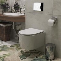 Унитаз подвесной Roxen Simple Compact в комплекте с инсталляцией StounFix Dual Fresh 6 в 1 913681 (кнопка: хром глянец) - Превью изображения №13 — Интернет-магазин samo.by