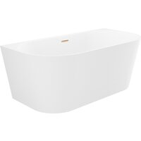 Ванна Wellsee Excellence Pro 180x80 28760404R (пристенная ванна белый глянец, экран, ножки, сифон-автомат золото) - Превью изображения №2 — Интернет-магазин samo.by