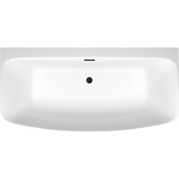 Ванна Wellsee Ground Breaking 170x80 28770103R (пристенная ванна белый глянец, экран, ножки, сифон-автомат матовый черный) - Превью изображения №4 — Интернет-магазин samo.by