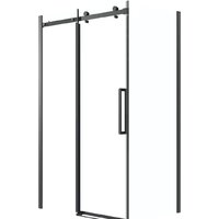 Grossman Classic 120x90x195 120.K33.04.1290.21.00 (черный матовый/прозрачное стекло)