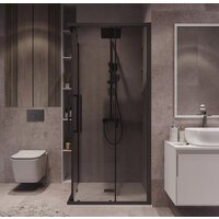 Душевой уголок Grossman Cosmo 80x80x195 300.K33.02.8080.21.10 (черный матовый/тонированное стекло) - Превью изображения №9 — Интернет-магазин samo.by