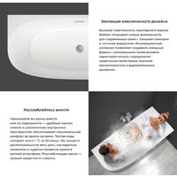 Ванна Wellsee Belle Spa 2.0 160x75 235803002 (пристенная ванна (правая) белый глянец, экран, каркас, сифон-автомат глянцевый белый) - Превью изображения №5 — Интернет-магазин samo.by