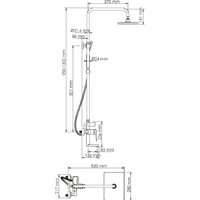 Душевая система  Wasserkraft A18401 - Превью изображения №2 — Интернет-магазин samo.by
