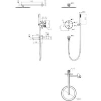 Душевая система  Grocenberg GB5099NK-1 (никель) - Превью изображения №16 — Интернет-магазин samo.by