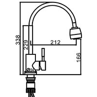 Смеситель FRAP F44899-1 - Превью изображения №2 — Интернет-магазин samo.by