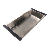 Кухонная мойка Roxen Simple 560220-60 сатин (с коландером и дозатором) - Превью изображения №9 — Интернет-магазин samo.by