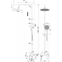 Душевая система  Grossman Galaxy 500.K35.01.320 (золото сатиновый) - Превью изображения №9 — Интернет-магазин samo.by