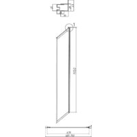 Душевая стенка Grossman Style 70x195 200.K33.05.70.21.00 (черный матовый,стекло прозрачное) - Превью изображения №4 — Интернет-магазин samo.by