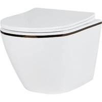 Унитаз подвесной Roxen Antares Black в комплекте с инсталляцией StounFix Dual Fresh 6 в 1 968427 (кнопка: сатин) - Превью изображения №3 — Интернет-магазин samo.by