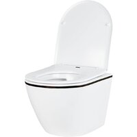 Унитаз подвесной Roxen Antares Black в комплекте с инсталляцией StounFix Dual Fresh 6 в 1 968427 (кнопка: сатин) - Превью изображения №5 — Интернет-магазин samo.by
