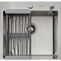 Кухонная мойка ARFEKA ECO AR мойка 500*500, коландер, дозатор SATIN - Превью изображения №3 — Интернет-магазин samo.by