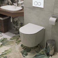 Унитаз подвесной Roxen Simple Compact в комплекте с инсталляцией StounFix Dual Fresh 6 в 1 906789 (кнопка: белый глянец) - Превью изображения №16 — Интернет-магазин samo.by