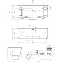 Ванна Wellsee Ground Breaking 170x80 28770102R (пристенная ванна белый глянец, экран, ножки, сифон-автомат глянцевый белый) - Превью изображения №10 — Интернет-магазин samo.by