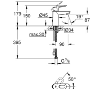 Смеситель Grohe BauLoop [23336000] - Превью изображения №2 — Интернет-магазин samo.by