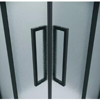 Душевой уголок Grossman Cosmo 80x80x195 300.K33.02.8080.21.02 (черный матовый/шиншилла стекло) - Превью изображения №3 — Интернет-магазин samo.by