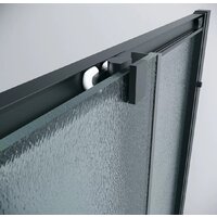 Душевой уголок Grossman Cosmo 80x80x195 300.K33.02.8080.21.02 (черный матовый/шиншилла стекло) - Превью изображения №5 — Интернет-магазин samo.by