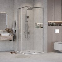 Душевой уголок Grossman Galaxy 90x90x195 300.K33.01.9090.10.00 (хром/прозрачное стекло) - Превью изображения №7 — Интернет-магазин samo.by