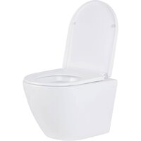 Унитаз подвесной Roxen Antares в комплекте с инсталляцией StounFix Dual Fresh 6 в 1 968454 (кнопка: брашированное золото) - Превью изображения №5 — Интернет-магазин samo.by