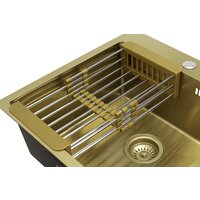 Кухонная мойка ARFEKA ECO AR мойка 500*500, коландер, дозатор GOLD - Превью изображения №9 — Интернет-магазин samo.by