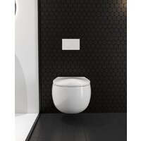 Унитаз подвесной Roxen Egg в комплекте с инсталляцией StounFix Dual Fresh 6 в 1 968085 (кнопка: брашированное золото) - Превью изображения №8 — Интернет-магазин samo.by