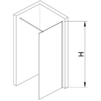 Душевая стенка RGW WA-002B 35100209-14 90 (черный/прозрачное стекло) - Превью изображения №3 — Интернет-магазин samo.by