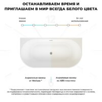 Ванна Wellsee Excellence Pro 180x80 28760402R (пристенная ванна белый глянец, экран, ножки, сифон-автомат глянцевый белый) - Превью изображения №7 — Интернет-магазин samo.by