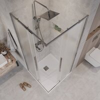 Душевой уголок Grossman Galaxy 90x90x195 300.K33.01.9090.10.02 (хром/шиншилла стекло) - Превью изображения №9 — Интернет-магазин samo.by
