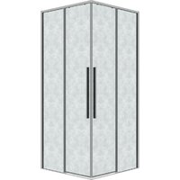 Grossman Galaxy 90x90x195 300.K33.01.9090.10.02 (хром/шиншилла стекло)