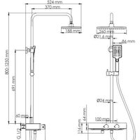 Душевая система  Wasserkraft A11401 - Превью изображения №22 — Интернет-магазин samo.by