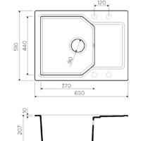 Кухонная мойка Omoikiri Yonaka 65 SA - Превью изображения №2 — Интернет-магазин samo.by