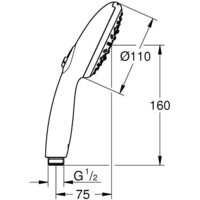Душевая лейка Grohe Tempesta 28419003 - Превью изображения №6 — Интернет-магазин samo.by