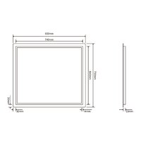  Roxen Зеркало Pure 510175-80 80х70 - Превью изображения №10 — Интернет-магазин samo.by