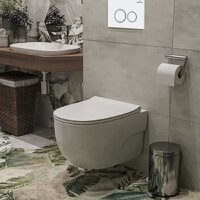 Унитаз подвесной Roxen Porto One Rimless 6 в 1 StounFix Dual Fresh 505547 (кнопка: белый глянец) - Превью изображения №10 — Интернет-магазин samo.by
