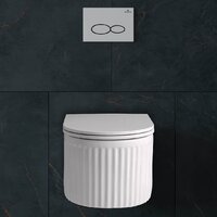 Унитаз подвесной Roxen Royal Matt Rimless Soft Close NC 530200-01 - Превью изображения №7 — Интернет-магазин samo.by