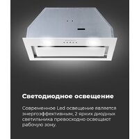 Кухонная вытяжка MAUNFELD Trapeze 602IG (белый) - Превью изображения №24 — Интернет-магазин samo.by