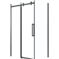Grossman Classic 130x70x195 120.K33.04.1370.21.00 (черный матовый/прозрачное стекло)