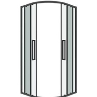 Душевой уголок Grossman Cosmo 90x90x195 301.K33.02.9090.42.00 (графит сатин/прозрачное стекло) - Превью изображения №2 — Интернет-магазин samo.by