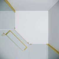 Душевой уголок Grossman Pragma 100x100x195 302.K33.03.1010.32.00 (золото сатин/прозрачное стекло) - Превью изображения №6 — Интернет-магазин samo.by