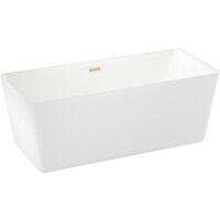 Ванна Wellsee DeSire 175,5x76 231503004 (отдельностоящая ванна белый глянец, экран, ножки, сифон-автомат золото) - Превью изображения №2 — Интернет-магазин samo.by