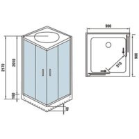 Душевая кабина WeltWasser WW500 Laine 902 - Превью изображения №9 — Интернет-магазин samo.by