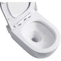 Унитаз подвесной Roxen Porto в комплекте с инсталляцией StounFix Dual Fresh 6 в 1 968478 (кнопка: брашированное золото) - Превью изображения №10 — Интернет-магазин samo.by