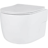 Унитаз подвесной Roxen Porto в комплекте с инсталляцией StounFix Dual Fresh 6 в 1 968478 (кнопка: брашированное золото) - Превью изображения №3 — Интернет-магазин samo.by